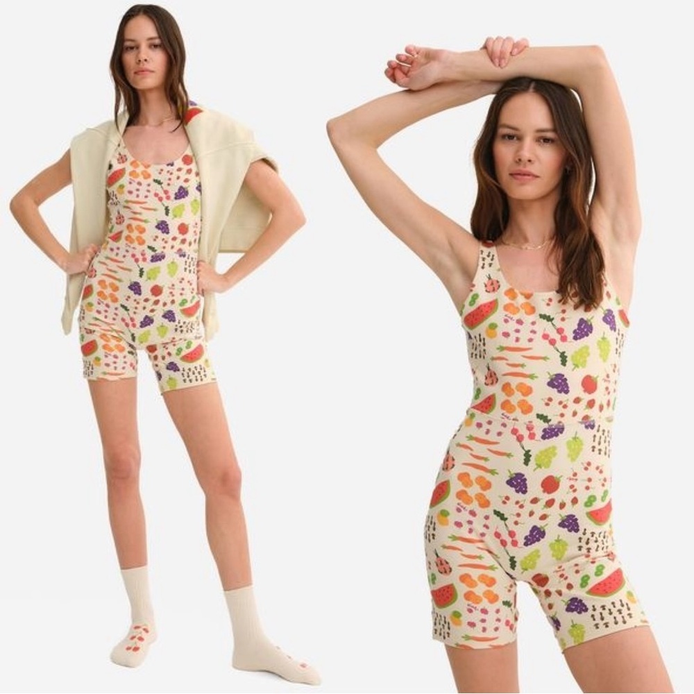 Mate The Label x Lisa Says Gah Organic Stretch Printed Unitard